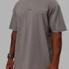 Leg It FLXCotton Oversized Tee - Storm Front-Black