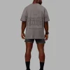Leg It FLXCotton Oversized Tee - Storm Front-Black