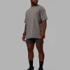 Leg It FLXCotton Oversized Tee - Storm Front-Black
