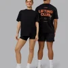 16473-black-ultra-orange-2xs-black-ultra-orange-2xs-variation-1.webp Lifting Club FLXCotton Tee Oversize - Black-Ultra Orange