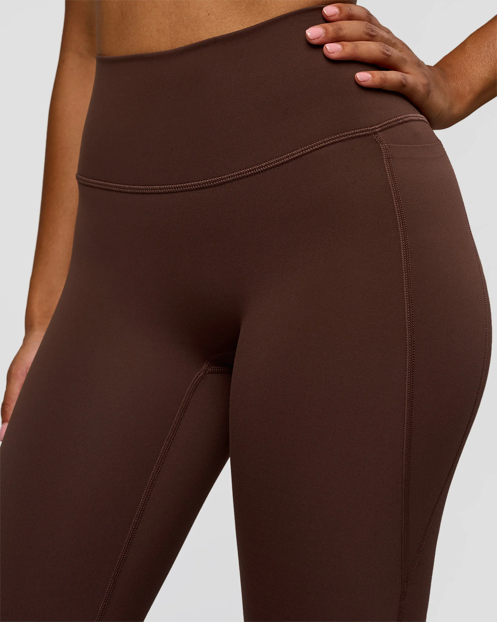 166-fusion-v-contour-high-rise-flared-legging-pockets-hot-chocolate-6.webp Fusion V-Contour High-Rise Flared Legging Pockets - Hot Chocolate