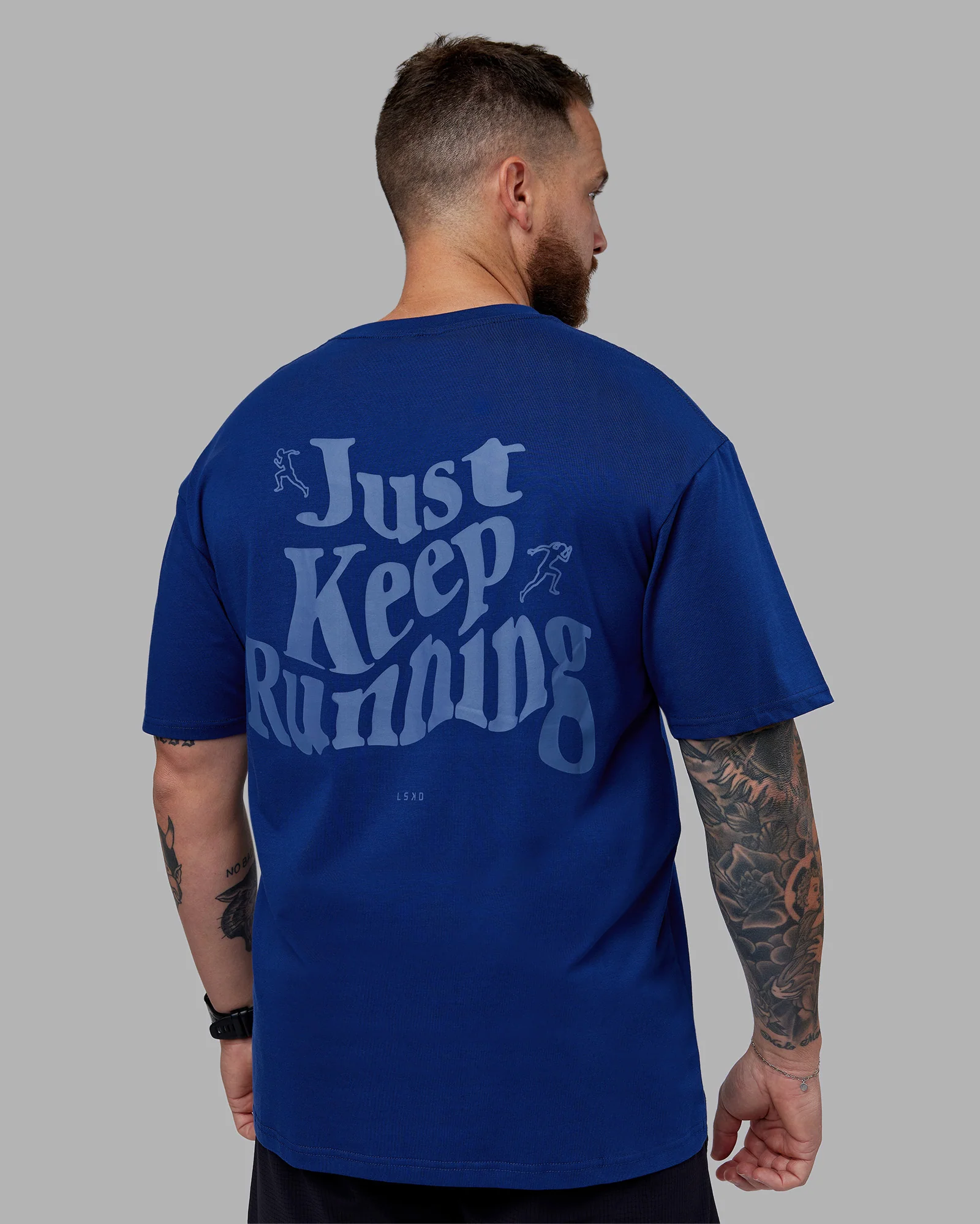 16604-just-run-flxcotton-oversized-tee-midnight-blue-light-blue-10.webp Just Run FLXCotton Oversized Tee - Midnight Blue-Light Blue