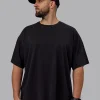 1661-pressure-washed-heavyweight-oversize-tee-black-white-2.webp Pressure Washed Heavyweight Oversize Tee - Black-White