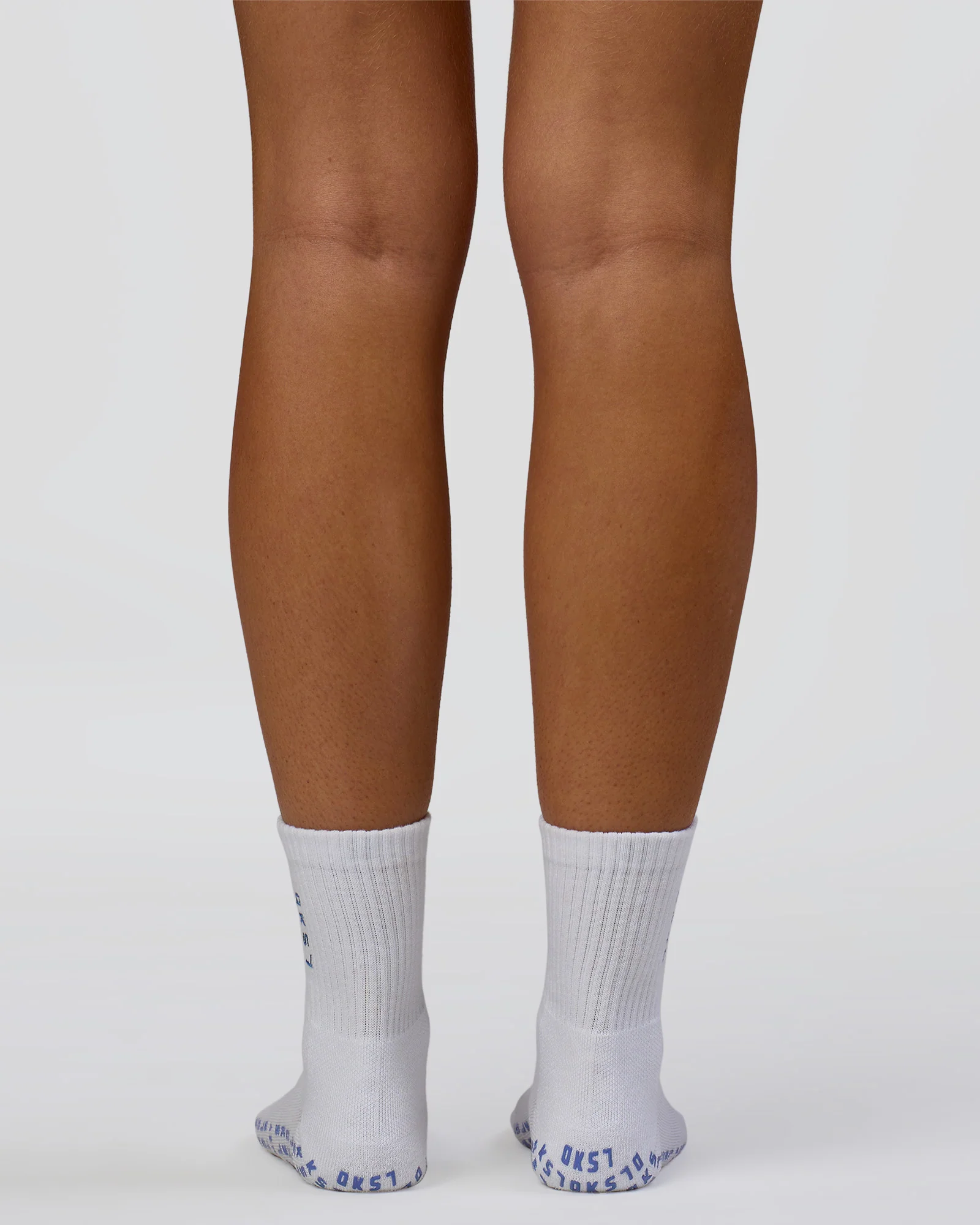 Signal Pilates Crew Grip Socks 2.0 - Off White-Palace Blue