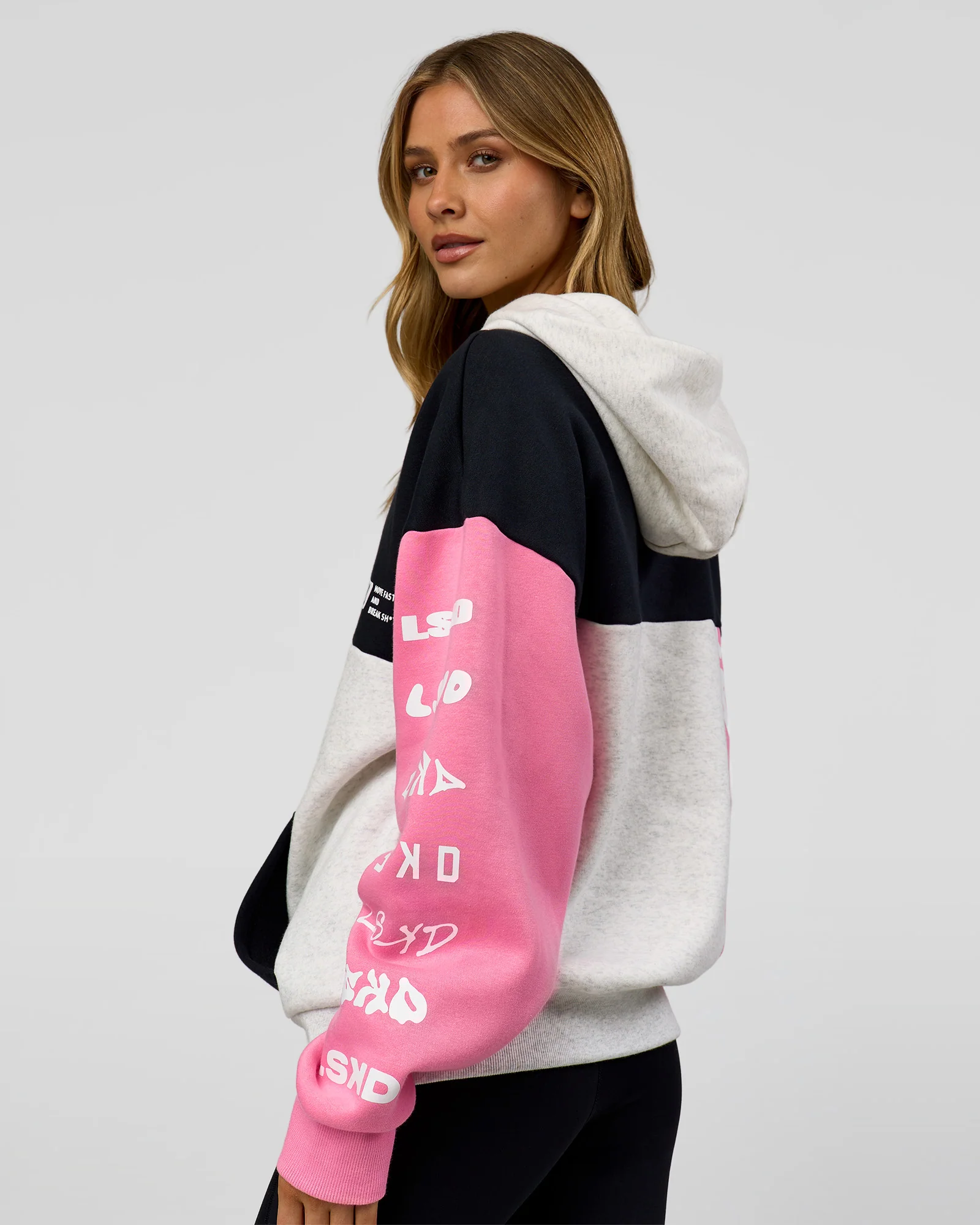 1670-deconstructed-fleece-hoodie-caviar-candy-pink-grey-marl-7.webp Deconstructed Fleece Hoodie - Caviar-Candy Pink-Grey Marl