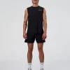 Cadence RUN CLUB Muscle Tank - Black-Yellow Fizz