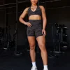 Stamina Sports Bra - Black Tie Dye