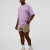 Standard Issue FLXCotton Oversized Tee - Pale Lilac-Black