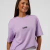Standard Issue FLXCotton Oversized Tee - Pale Lilac-Black