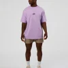 Standard Issue FLXCotton Oversized Tee - Pale Lilac-Black