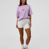 Standard Issue FLXCotton Oversized Tee - Pale Lilac-Black