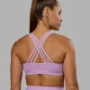 Push The Limit Bra - Pale Lilac Vitality Print