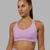 Push The Limit Bra - Pale Lilac Vitality Print