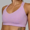 Push The Limit Bra - Pale Lilac Vitality Print