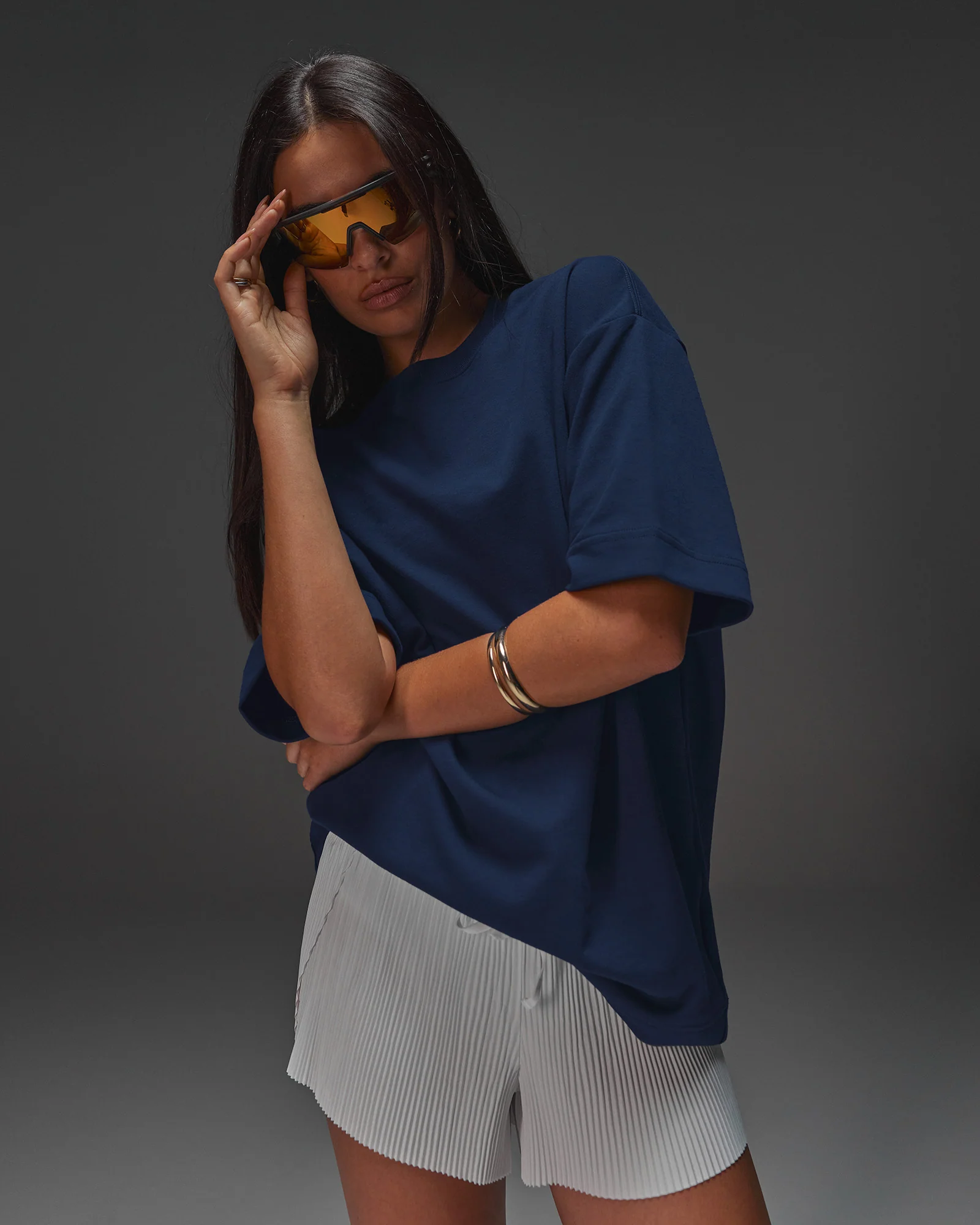 AfterDark ZeroCrease Oversized Tee - Future Navy