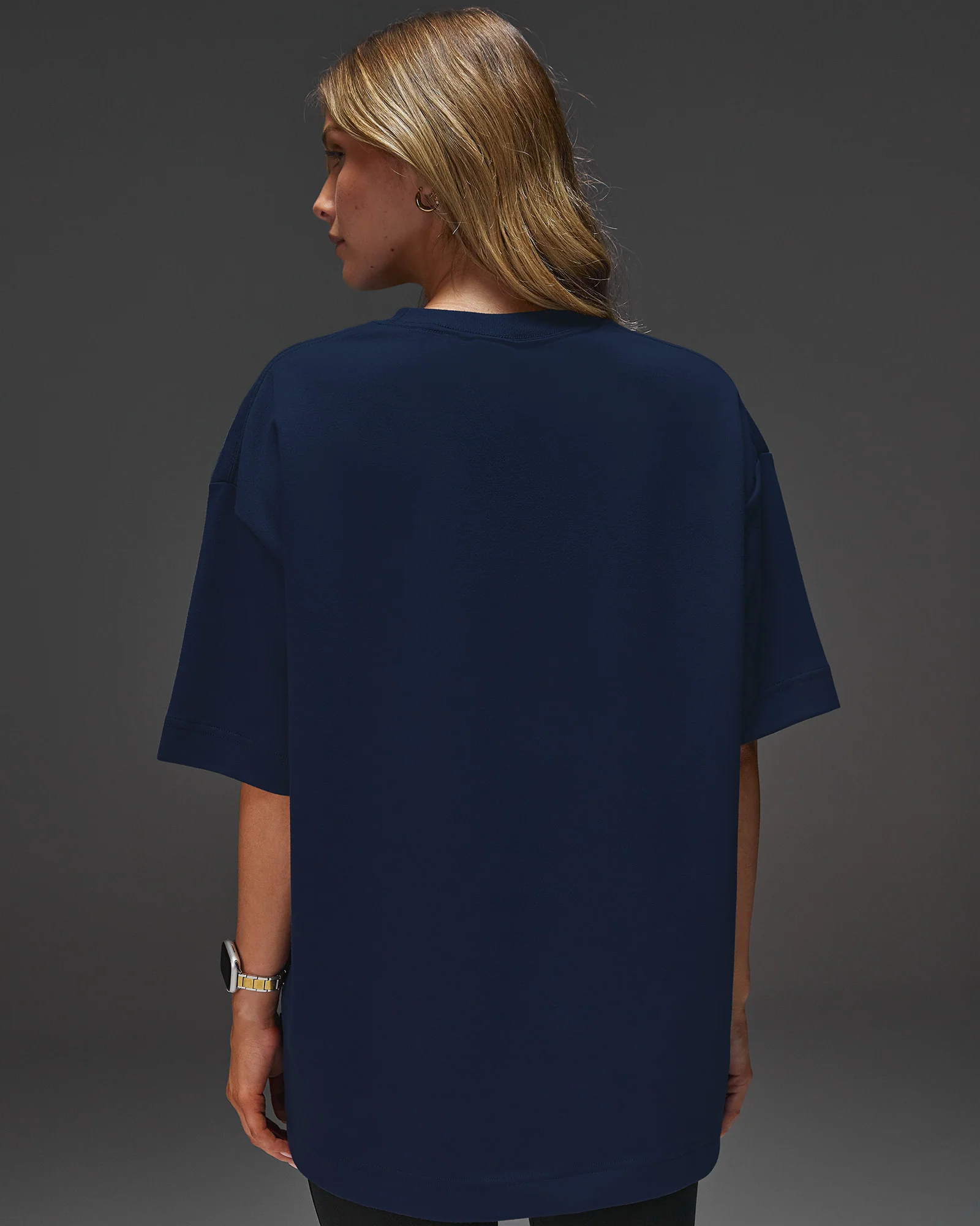 AfterDark ZeroCrease Oversized Tee - Future Navy