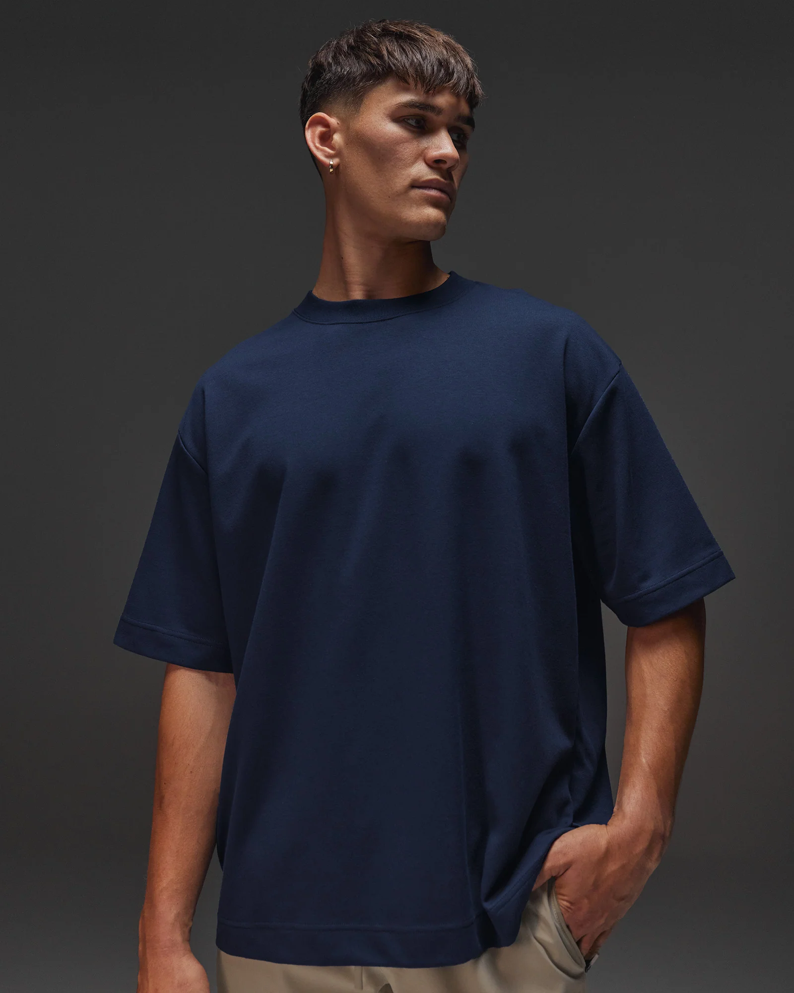 AfterDark ZeroCrease Oversized Tee - Future Navy