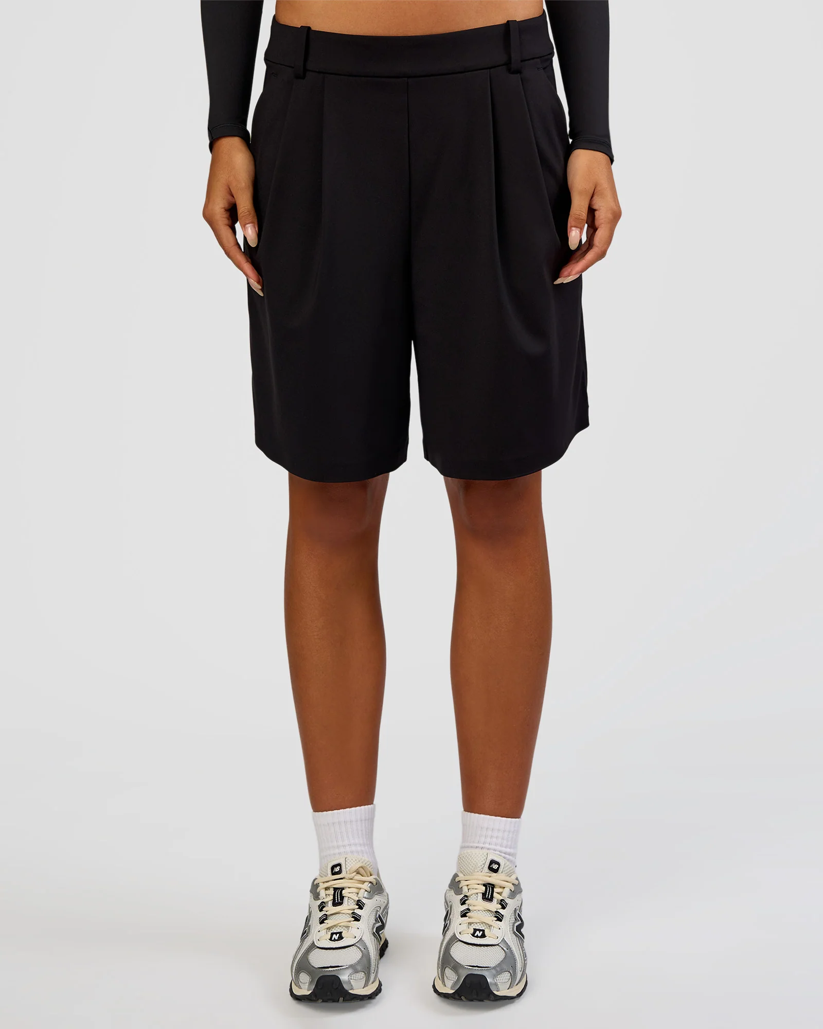 StretchShift Wide Leg Short - Black