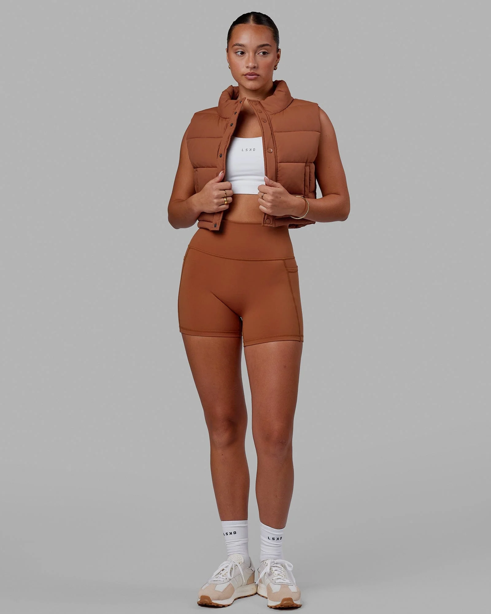 Fusion Ultra High-Rise 4" Short Pockets - Hazel
