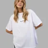 Go-To E.T.J FLXCotton Oversized Tee - White-Black
