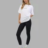 Go-To E.T.J FLXCotton Oversized Tee - White-Black