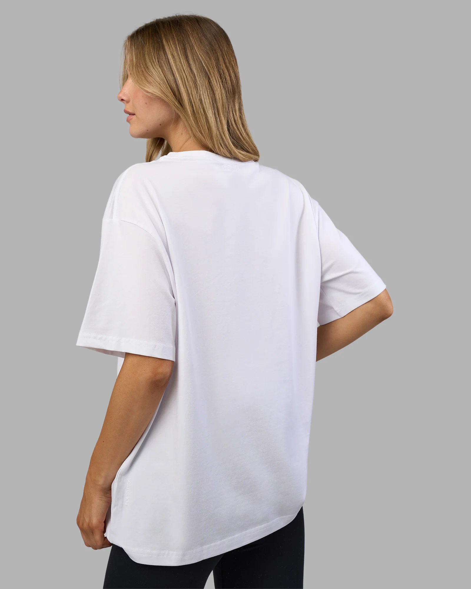 Go-To E.T.J FLXCotton Oversized Tee - White-Black