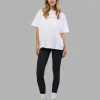 Go-To E.T.J FLXCotton Oversized Tee - White-Black