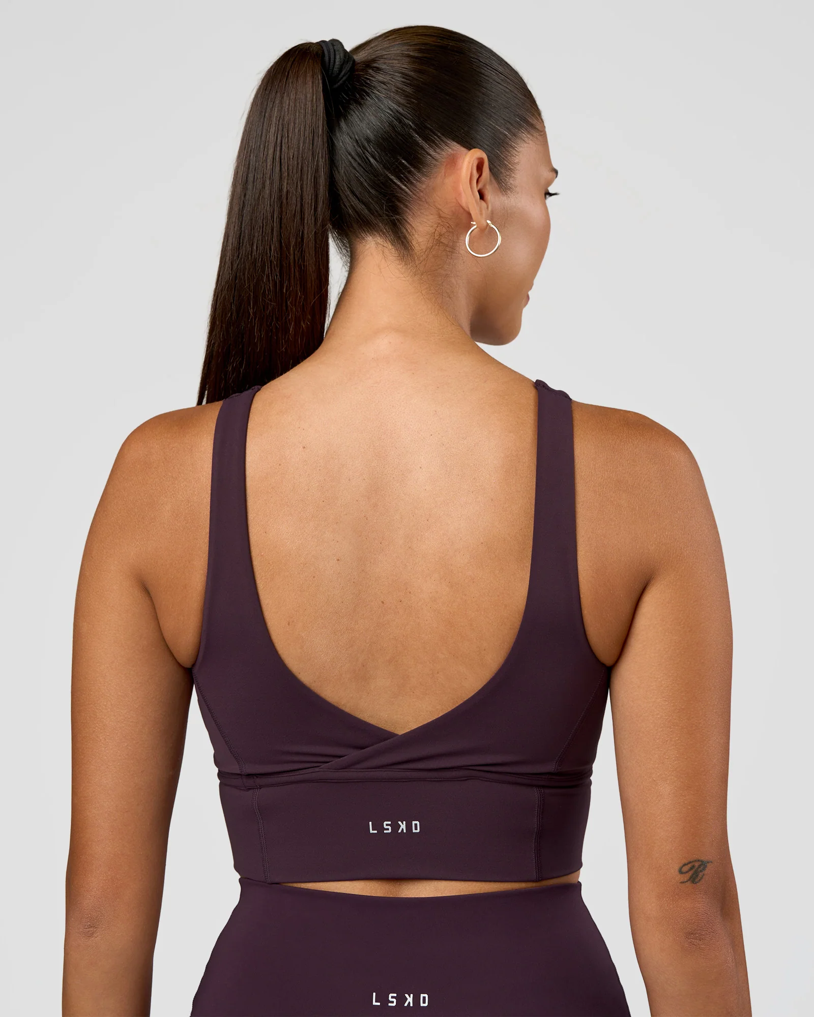 Function Longline Sports Bra - Midnight Plum