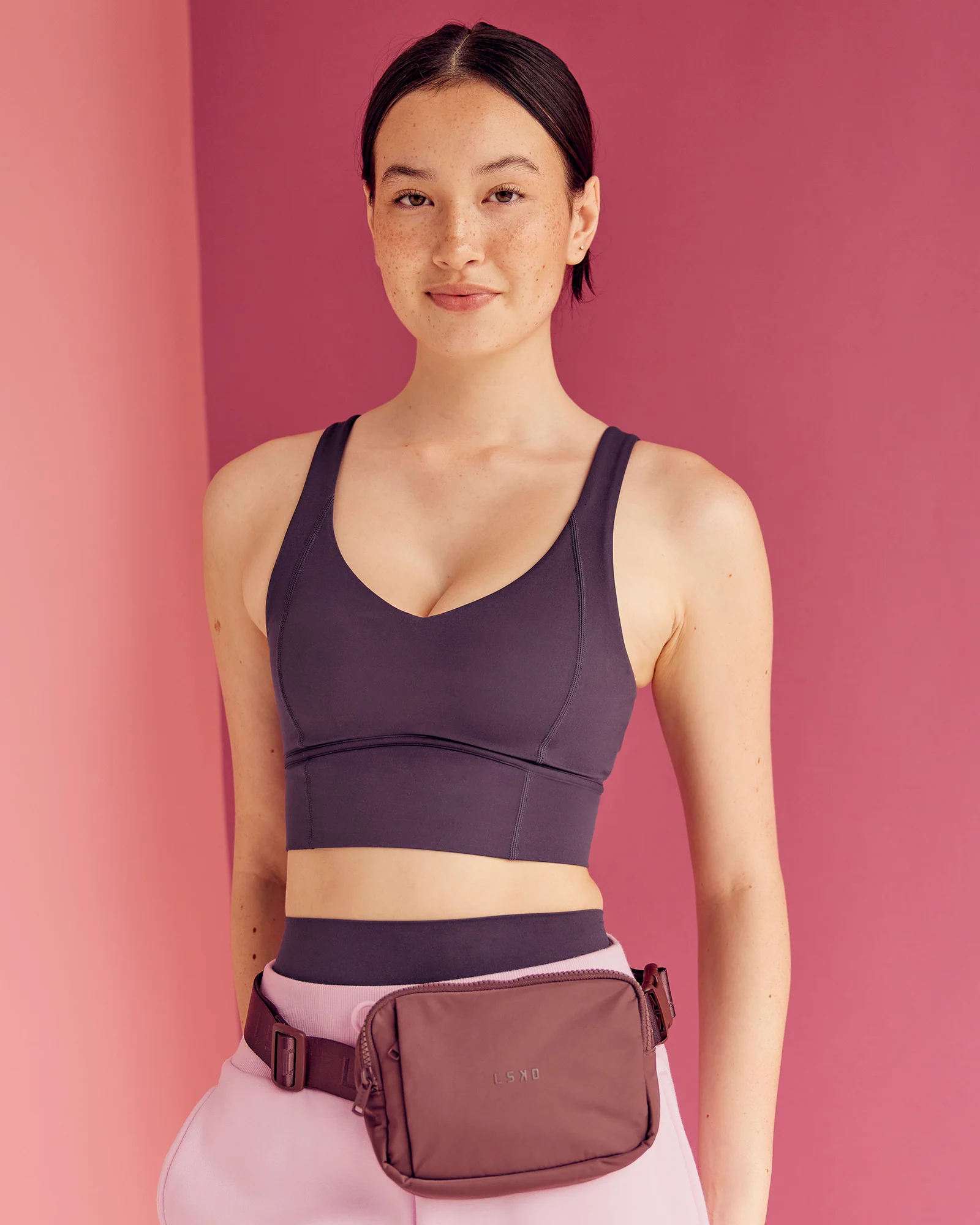 Function Longline Sports Bra - Midnight Plum