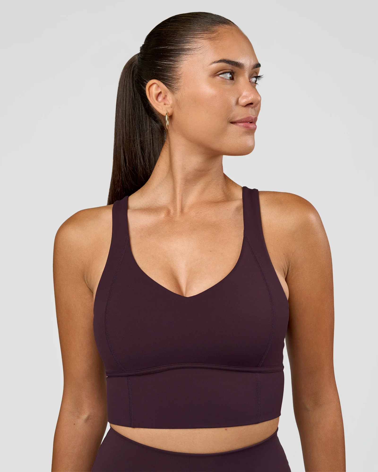 Function Longline Sports Bra - Midnight Plum