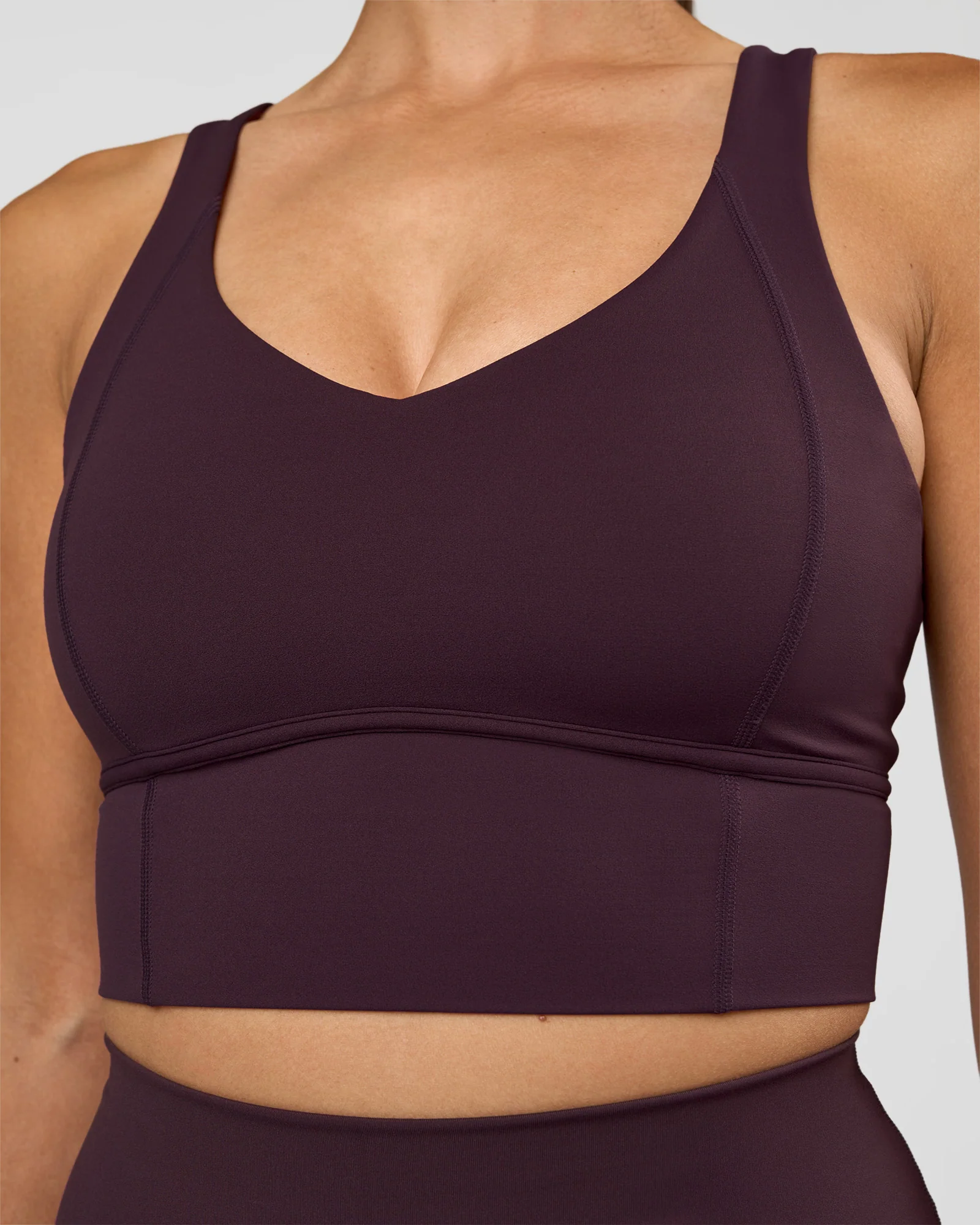 Function Longline Sports Bra - Midnight Plum
