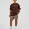 Everyday Elevation FLXCotton Oversized Tee - Hot Chocolate-Off White