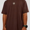 Everyday Elevation FLXCotton Oversized Tee - Hot Chocolate-Off White