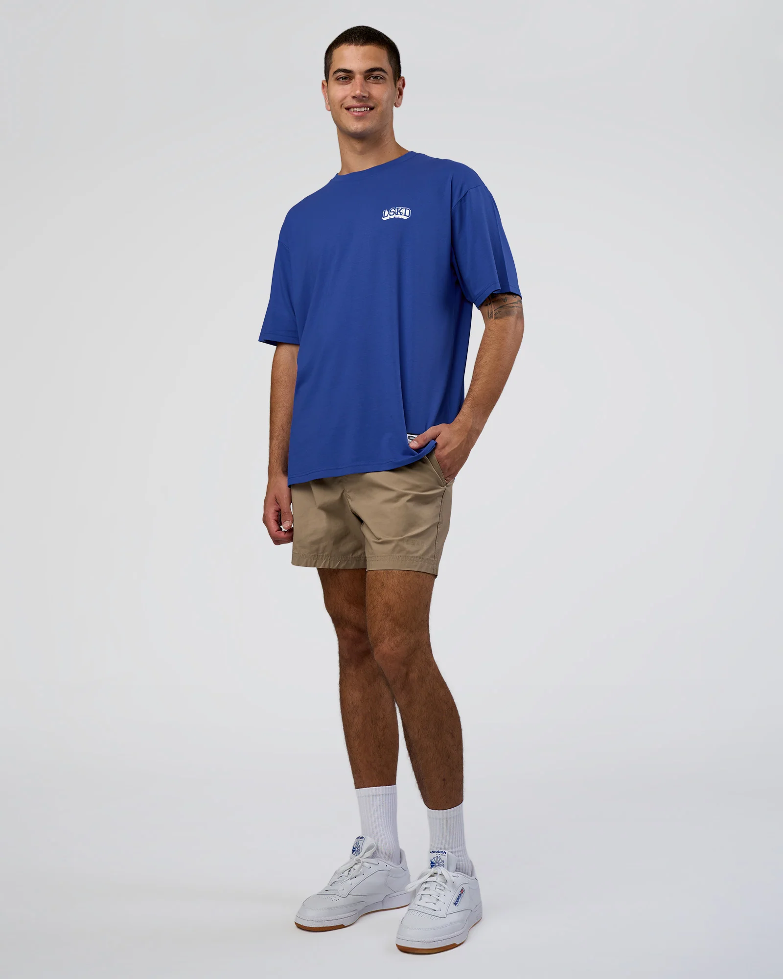 16909-grid-flxcotton-oversized-tee-power-cobalt-white-5.webp Grid FLXCotton Oversized Tee - Power Cobalt-White
