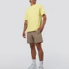 Unfit Club FLXCotton Oversized Tee - Yellow Fizz Washed-Ultra Fuchsia