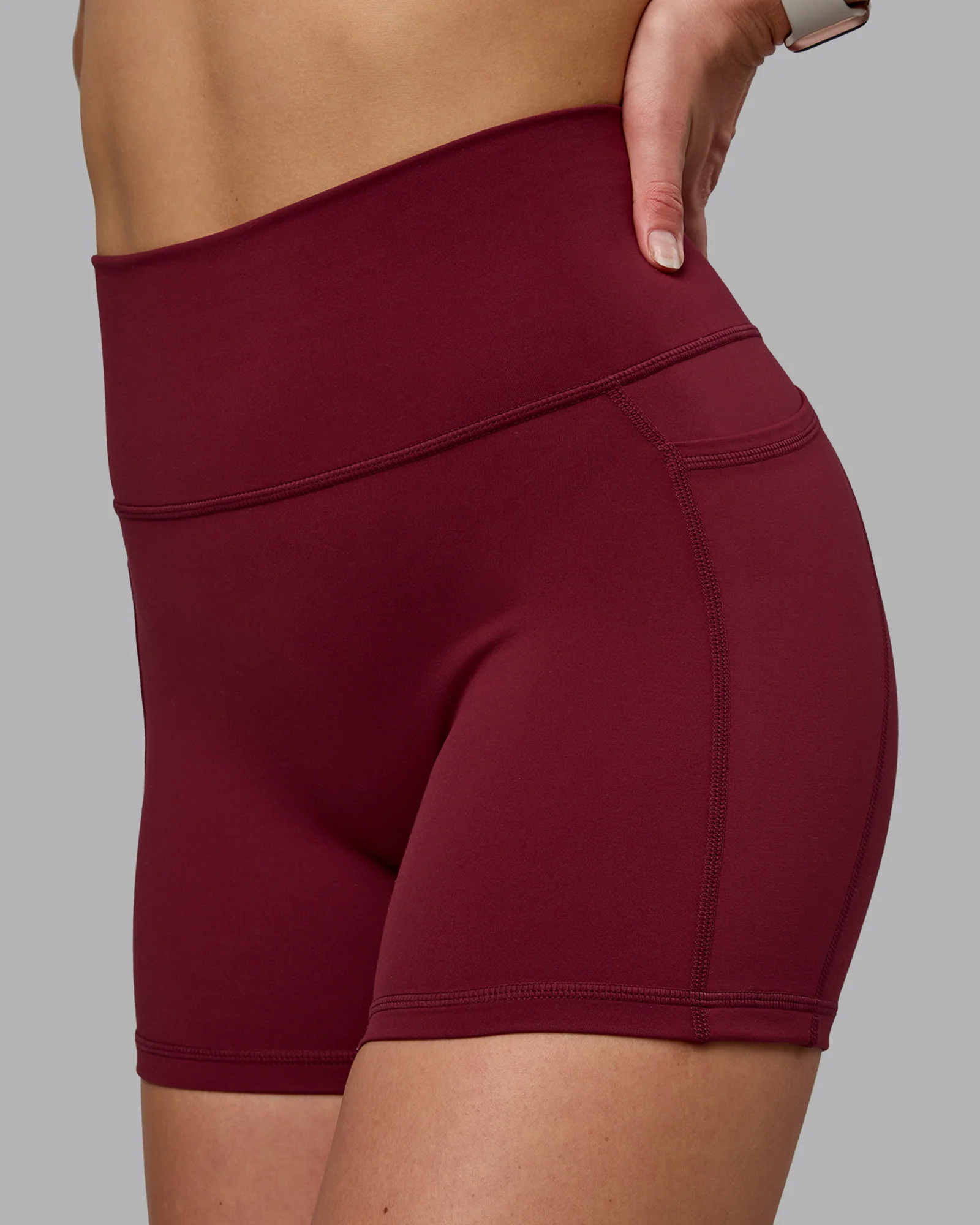 Fusion Ultra High-Rise 4" Short Pockets - Cordovan