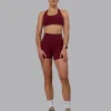 Fusion Ultra High-Rise 4" Short Pockets - Cordovan