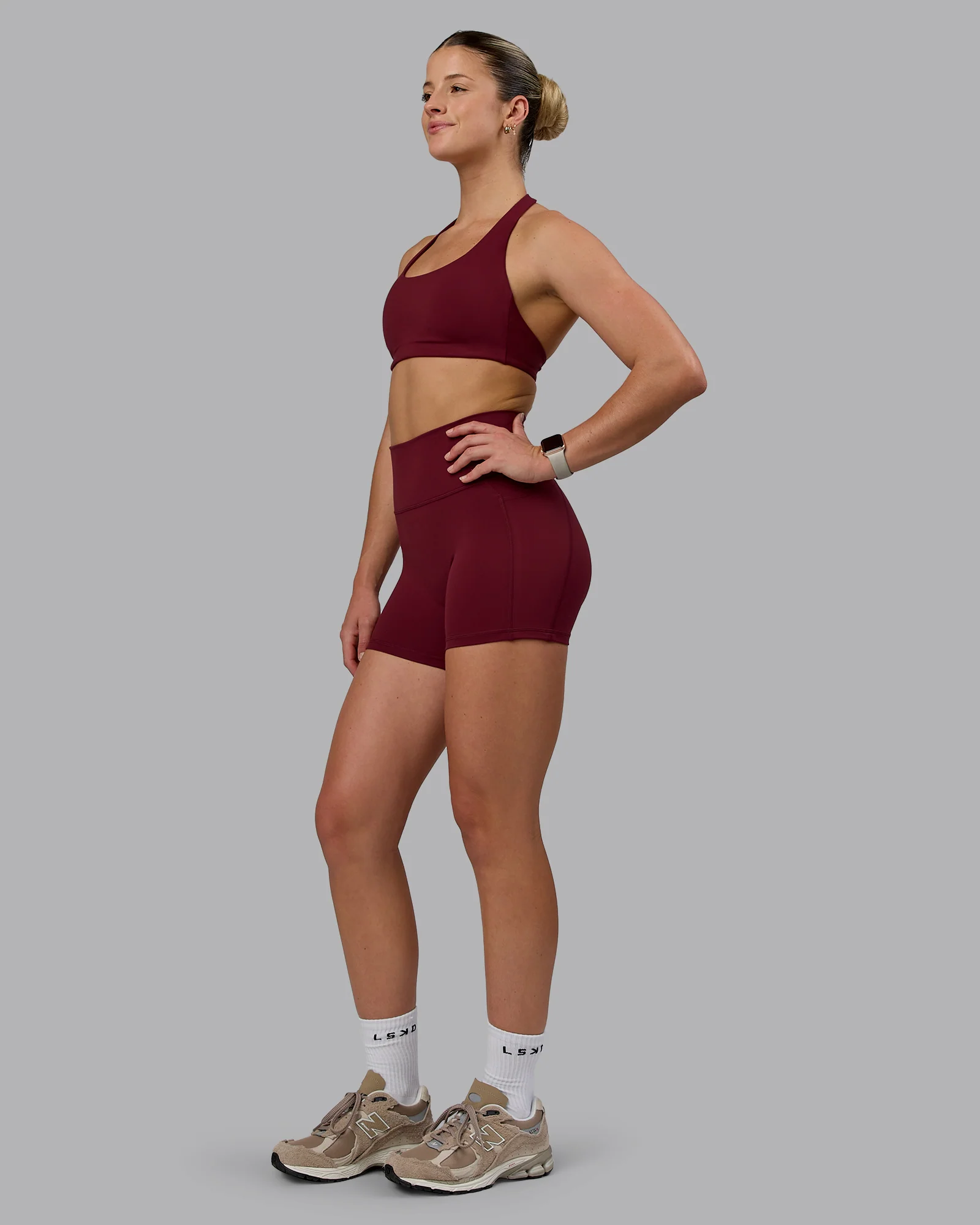 Fusion Ultra High-Rise 4" Short Pockets - Cordovan