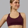 Push The Limit Sports Bra - Cherry Lacquer
