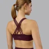 Push The Limit Sports Bra - Cherry Lacquer