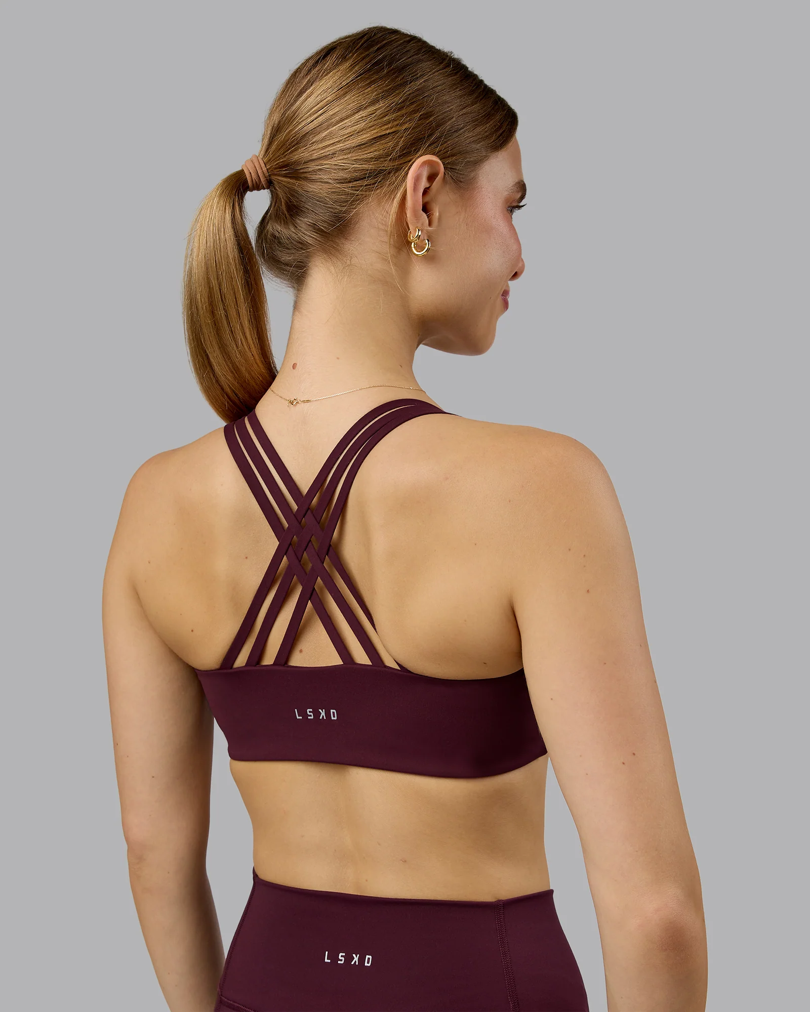 Push The Limit Sports Bra - Cherry Lacquer