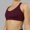 Push The Limit Sports Bra - Cherry Lacquer