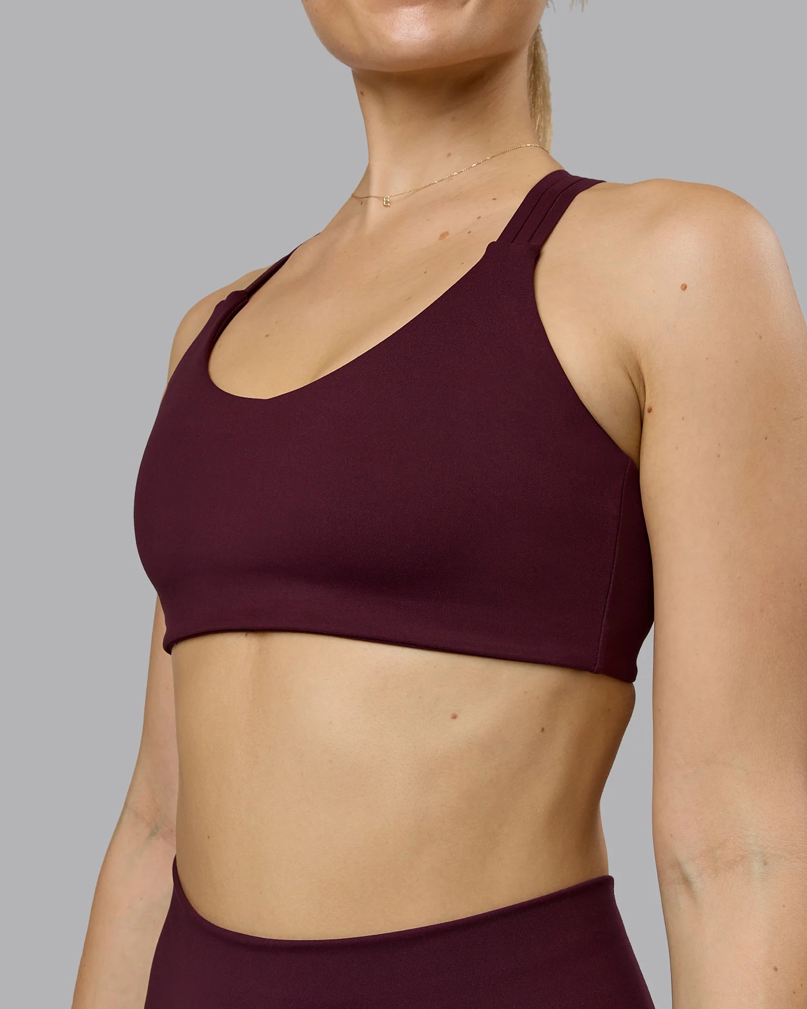 Push The Limit Sports Bra - Cherry Lacquer
