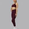 Push The Limit Sports Bra - Cherry Lacquer