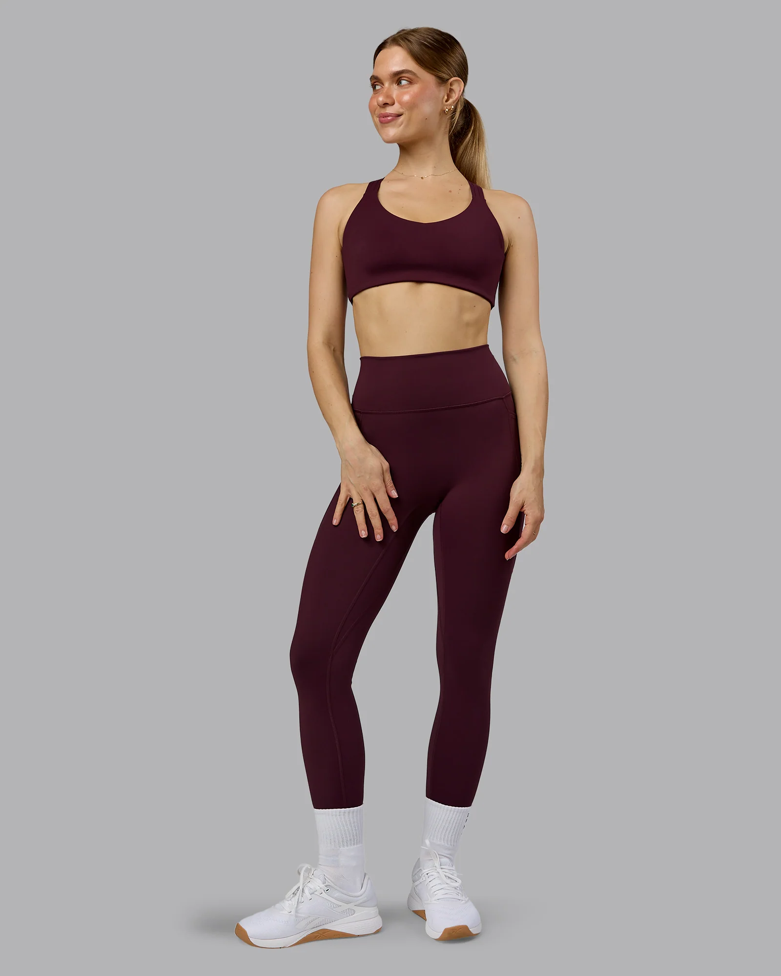 Push The Limit Sports Bra - Cherry Lacquer