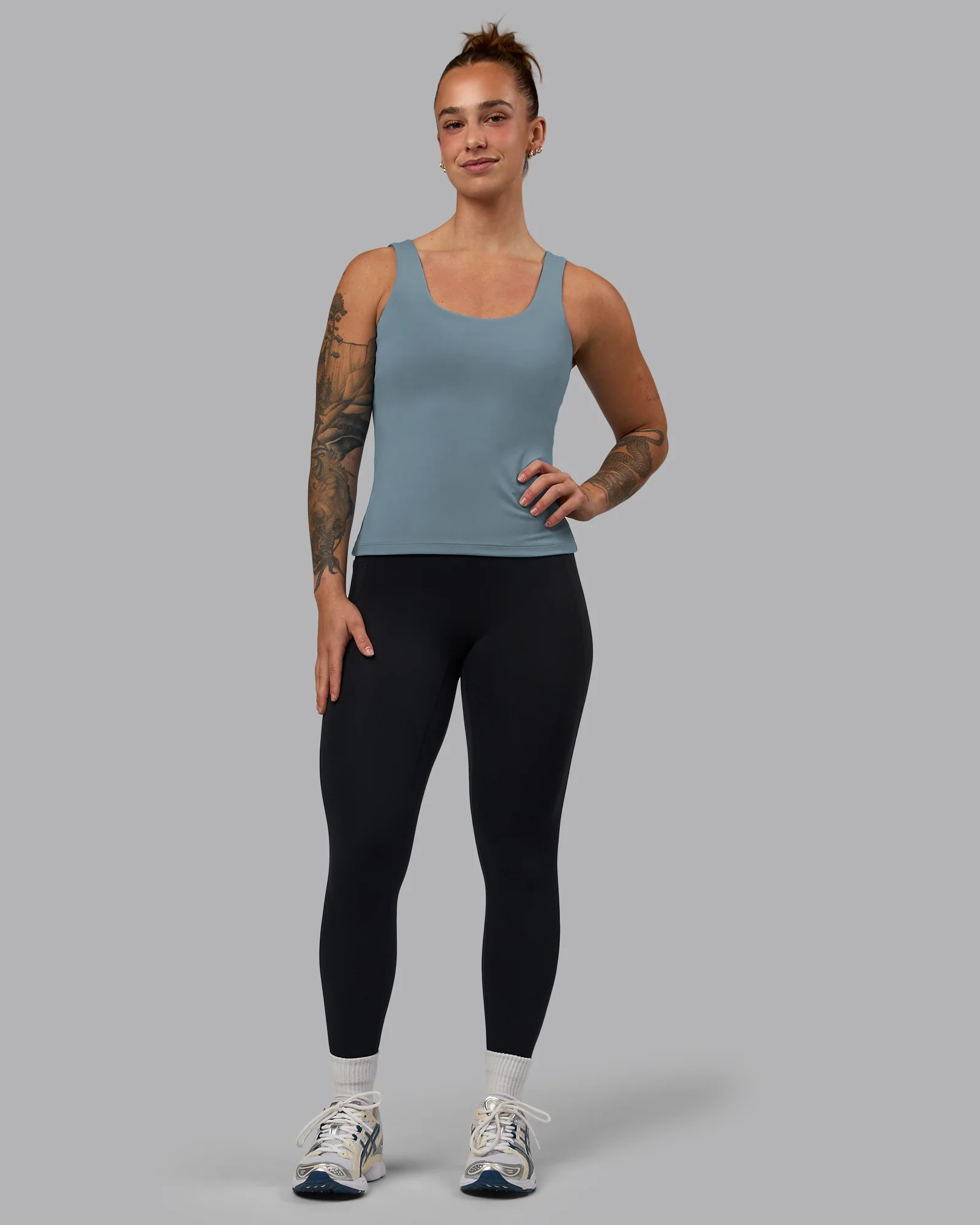 Staple Active Shelf Bra Tank - Elemental Blue