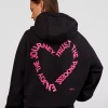 Love The Process Zip Through Hoodie - Black-Sugar Plum