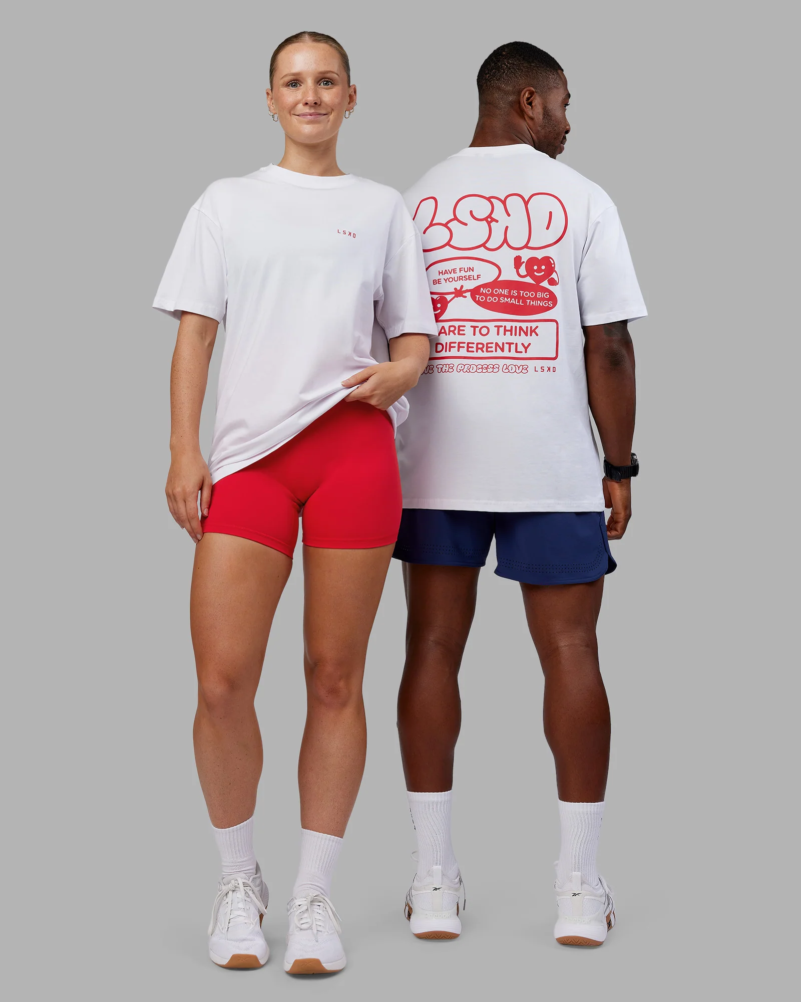 17012-white-scarlet-m-white-scarlet-m-variation-1.webp Dare To Think FLXCotton Tee Oversize - White-Scarlet