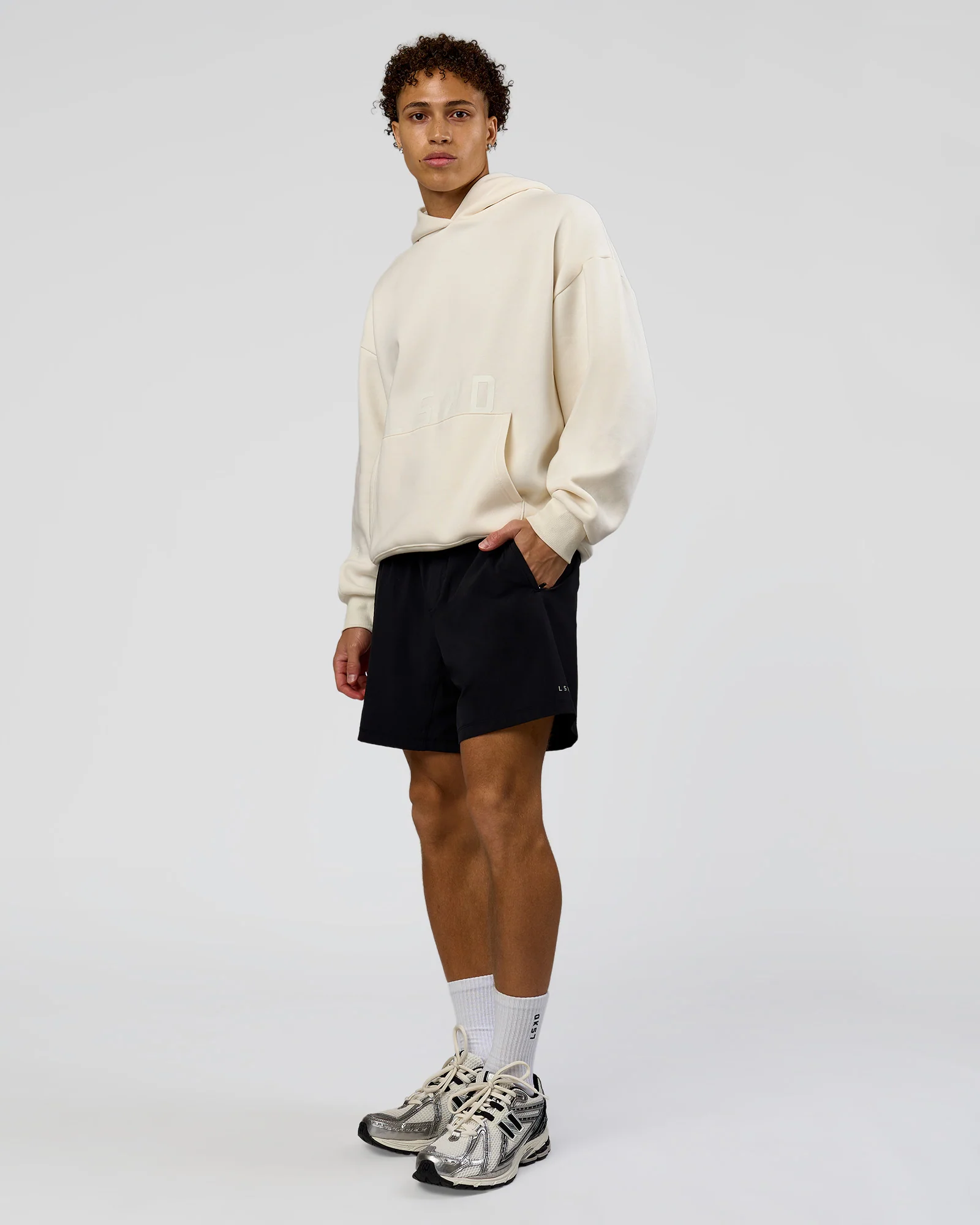 Shadow Mode Oversized Hoodie - Off White