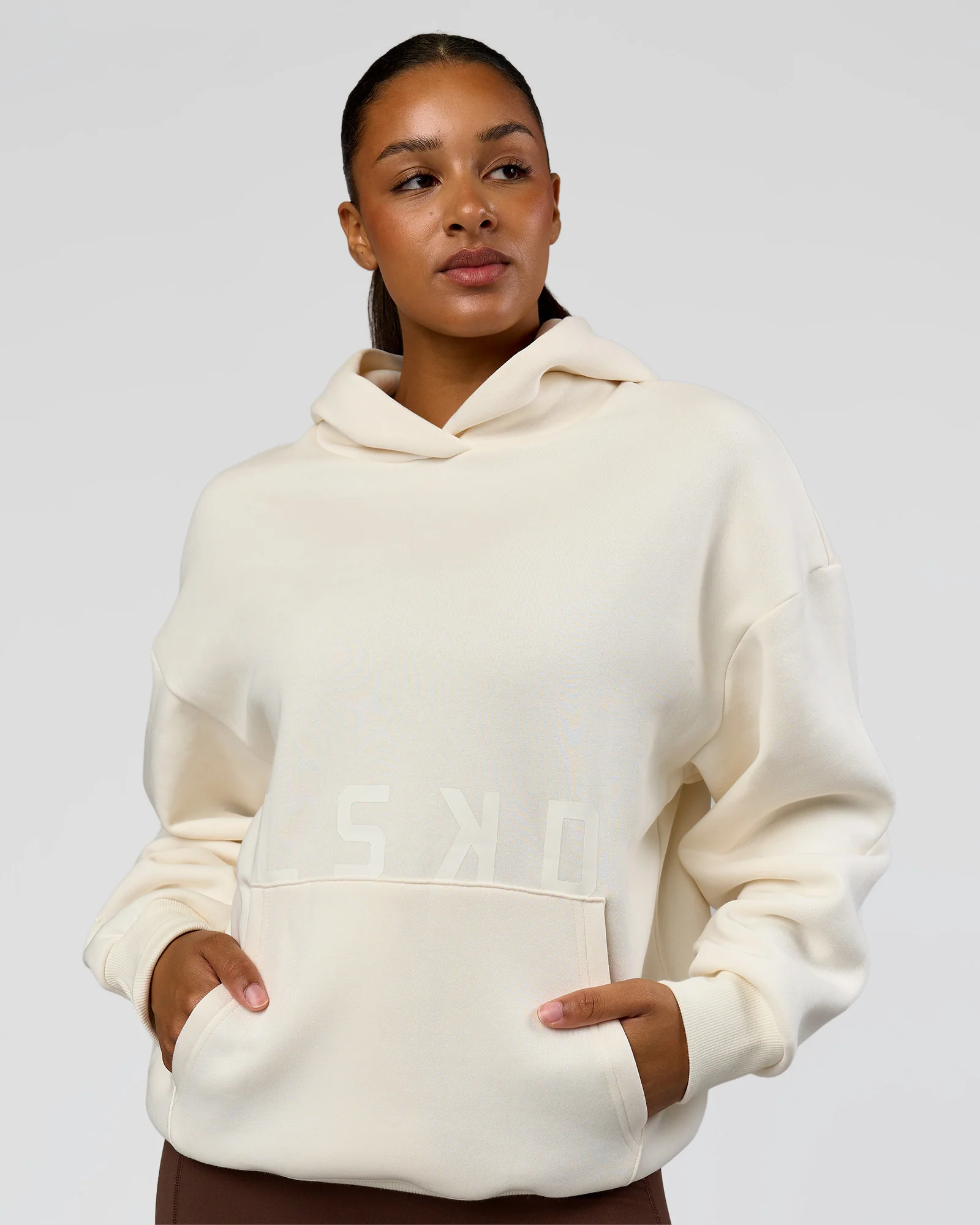 Shadow Mode Oversized Hoodie - Off White